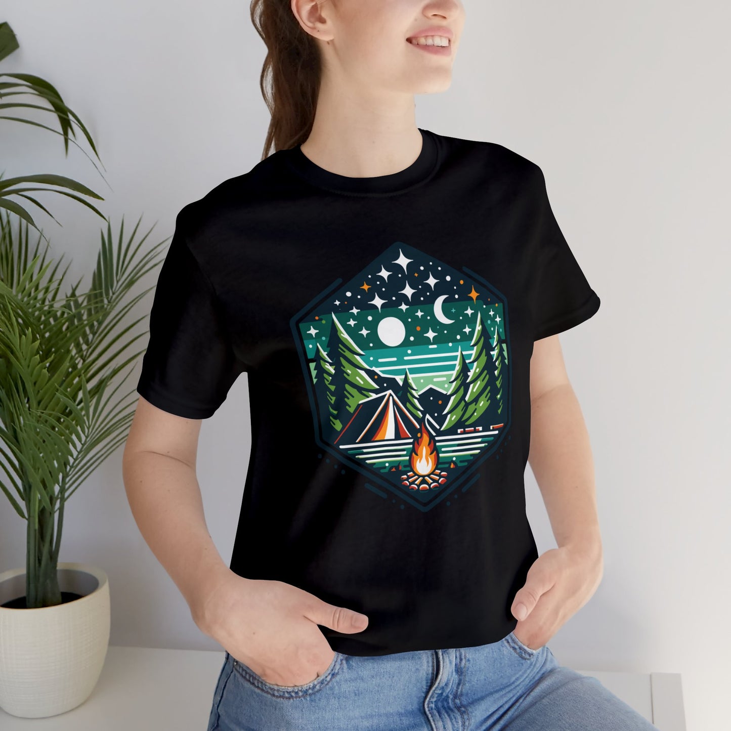 Outdoor Camping Unisex Jersey Short Sleeve Tee