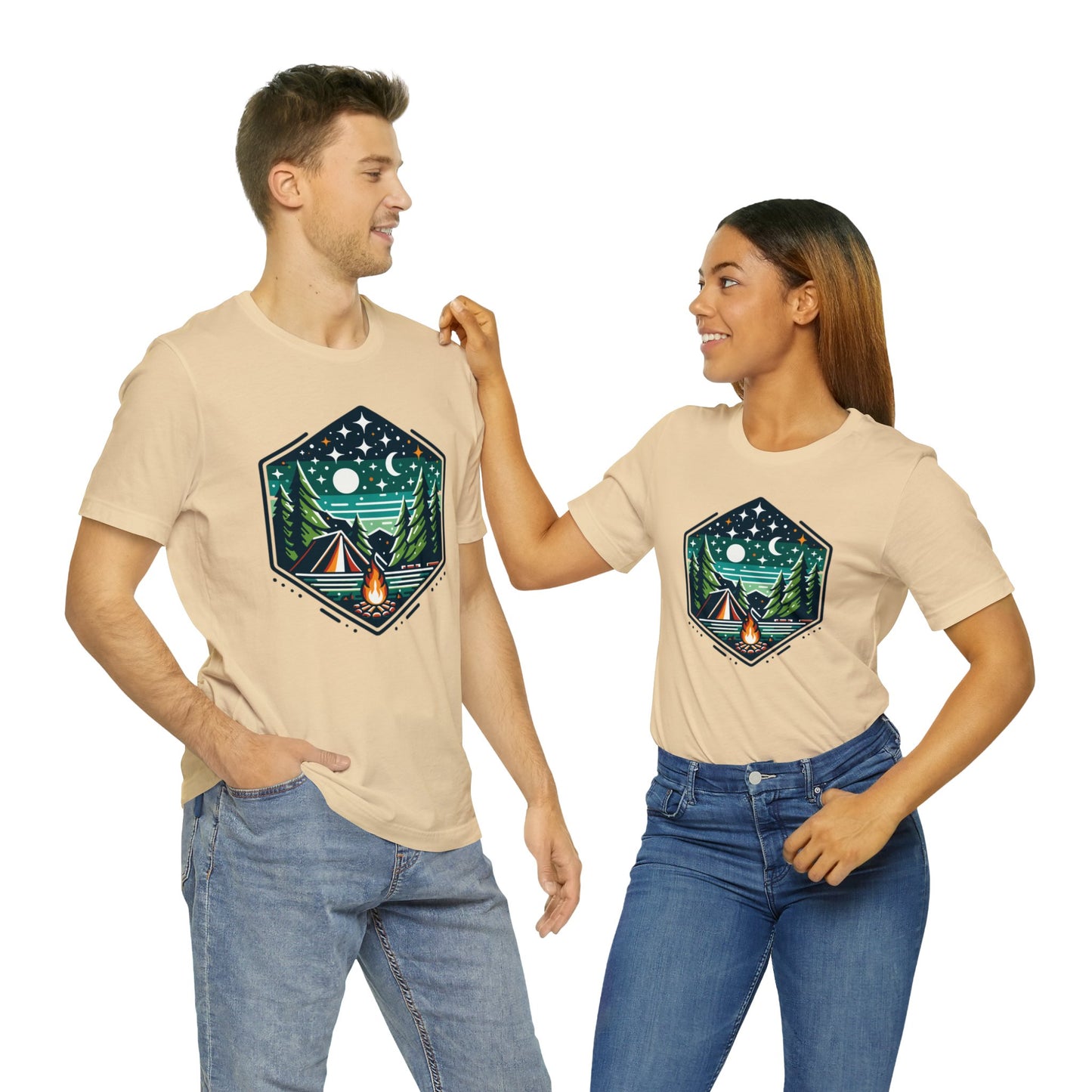 Outdoor Camping Unisex Jersey Short Sleeve Tee