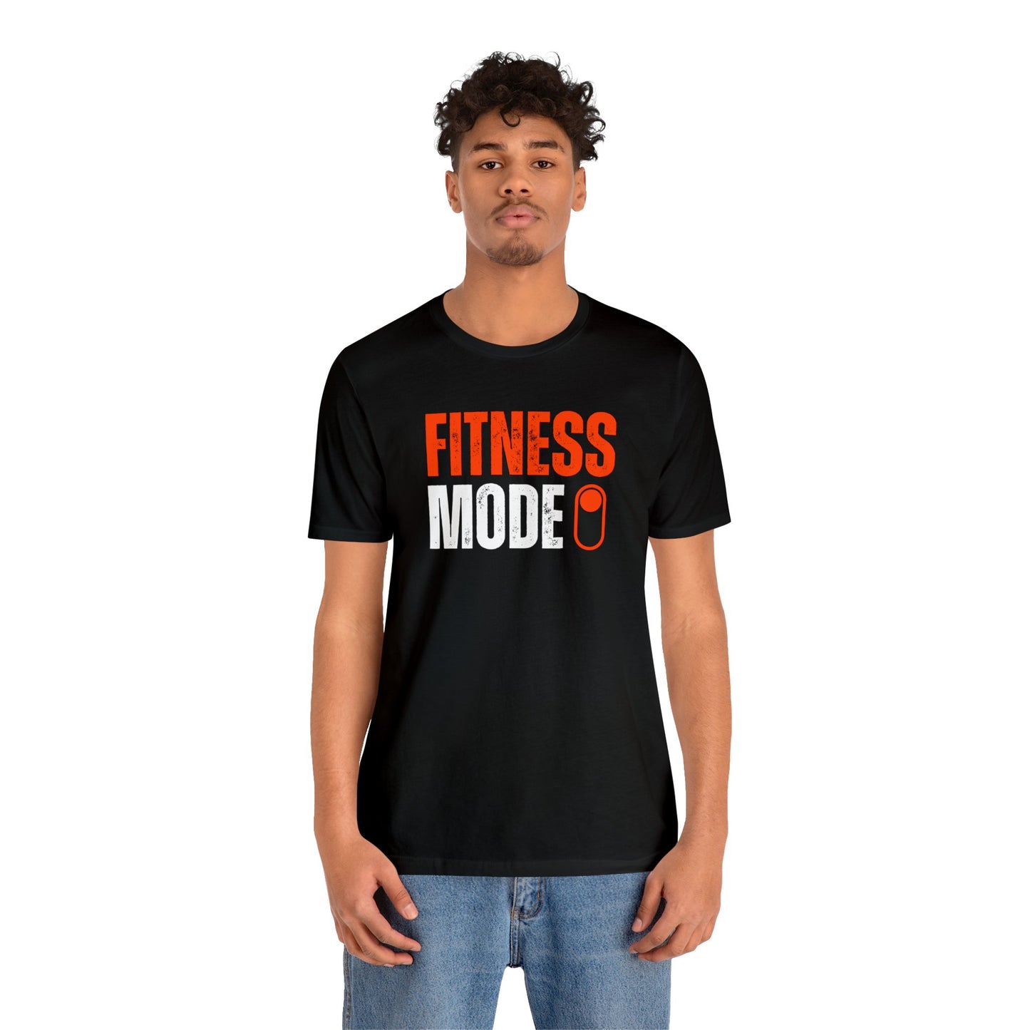 Fitness Mode On Unisex Jersey Short Sleeve Tee