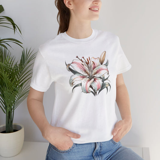 Lily Flower Unisex Jersey Short Sleeve Tee