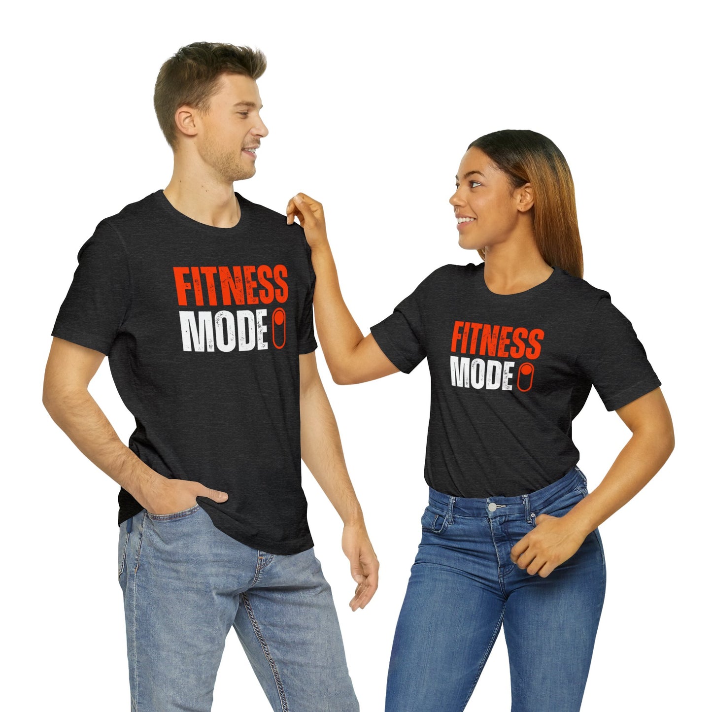 Fitness Mode On Unisex Jersey Short Sleeve Tee