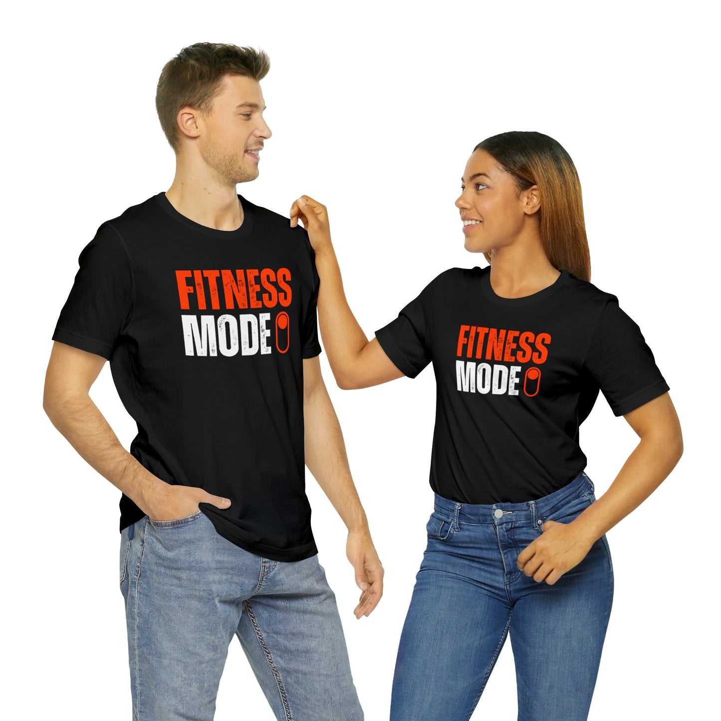 Fitness Mode On Unisex Jersey Short Sleeve Tee